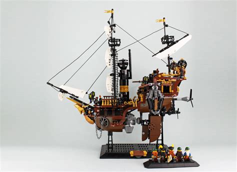 Dwarves' Airship | Steampunk lego, Lego custom minifigures, Lego design