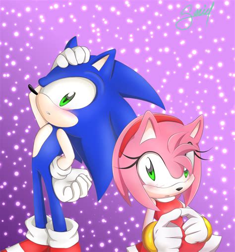 Sonic and Amy [Fan Art] S. Ariel - Illustrations ART street