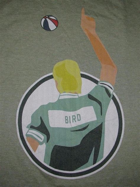 vtg Larry Bird 3 point contest T Shirt Boston Celtics NBA all star XL ...