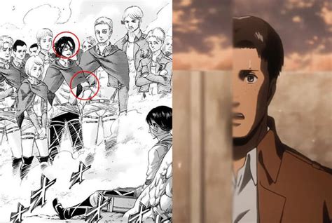 If Hange is missing 1 eye, and Erwin 1 arm in "afterlife," then Marco is just hopping around ...
