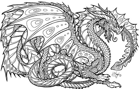 Download Printable 17 Fire Dragon Coloring Pages - Realistic Dragon Coloring Page - Full Size ...