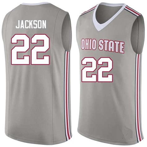 Jim Jackson Ohio State Buckeyes College Basketball Jersey – Best Sports Jerseys