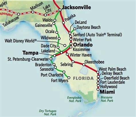 Florida Amtrak Stations Map - Draw A Topographic Map