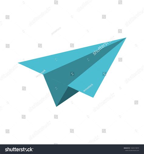 Paper Plane Symbol Isolated Stock Vector (Royalty Free) 1363519073 ...