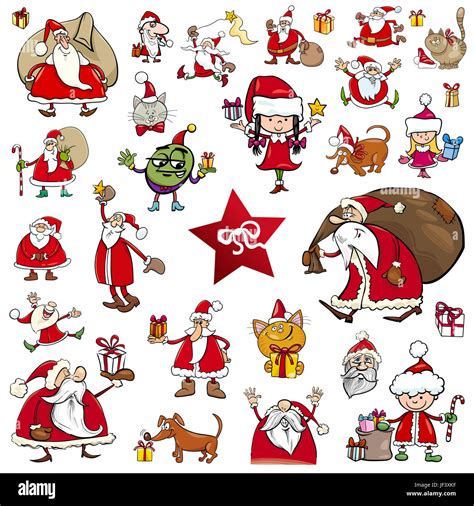 christmas characters cartoons Stock Photo - Alamy