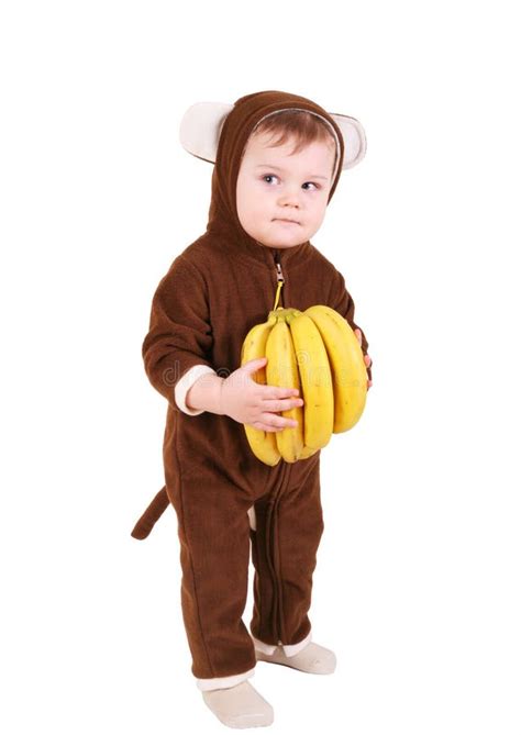 Baby in banana costume stock photo. Image of dress, eight - 5640434