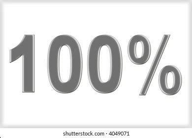 3d 100 Percent Symbol Stock Illustration 4049071 | Shutterstock