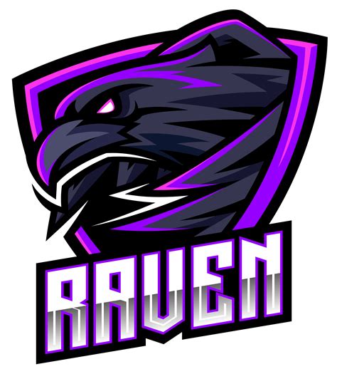 Raven sport mascot logo design By Visink TheHungryJPEG.com #mascot, # ...