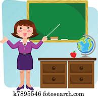 Clipart of Classroom k5364222 - Search Clip Art, Illustration Murals, Drawings and Vector EPS ...