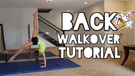 How to do a Back Walkover - YouTube