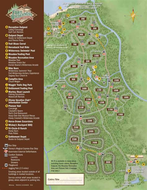 Fort Wilderness Resort Map - KennythePirate.com