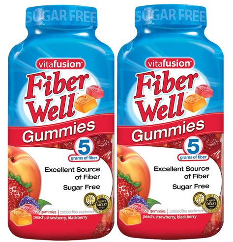 2 PACK | Vitafusion Fiber Well Sugar Free Gummies (220 ct.) - Walmart.com