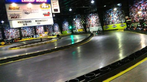 Karting at Craigs Cruisers (indoor track) - YouTube