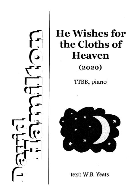 SOUNZ David Hamilton: He Wishes for the Cloths of Heaven - hardcopy SCORE