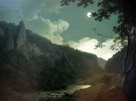 Joseph Wright of Derby - Dovedale by Moonlight (circa 1784-85) : r/museum