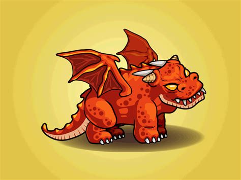 Dragon 2D Game Character Sprite by 2D Game Assets on Dribbble