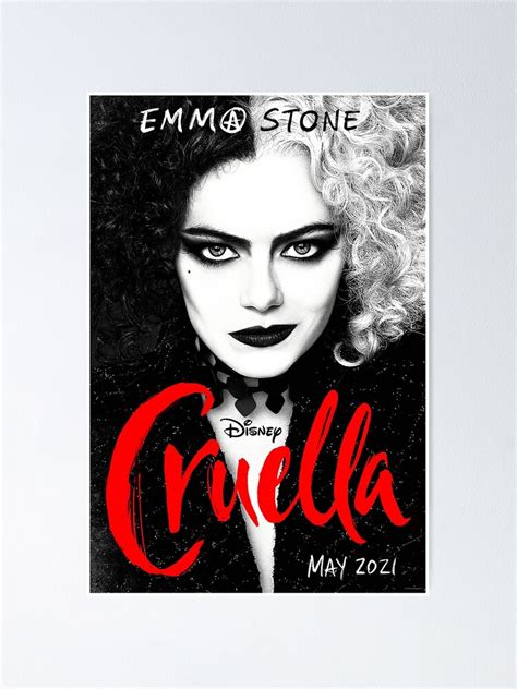 "Disney Cruella Film" Poster for Sale by monaghanjames | Redbubble