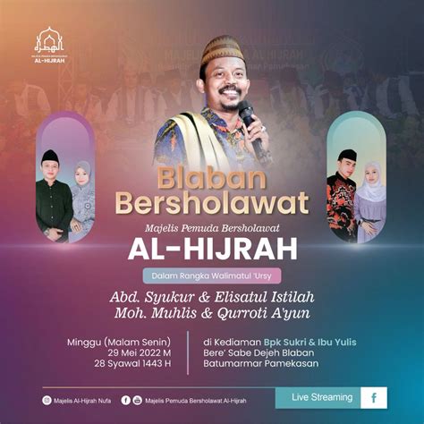 Poster Sholawat Design | Desain grafis, Inspirasi tipografi, Desain pamflet