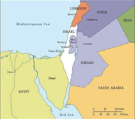 Maps of the Middle East and the Gaza Strip | CIE