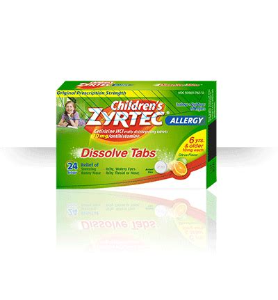 Zyrtec Dosage Charts for Infants and Children