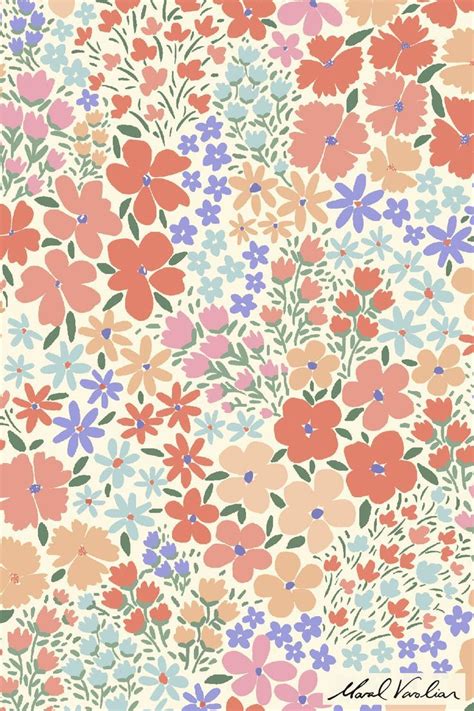 floral surface pattern design Cute Patterns Wallpaper, Cute Wallpaper Backgrounds, Aesthetic ...