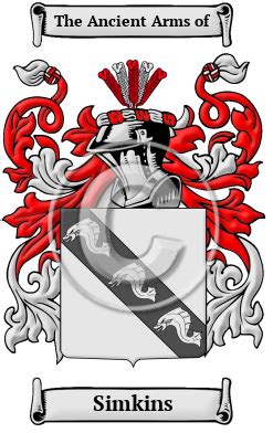 Simkins Name Meaning, Family History, Family Crest & Coats of Arms