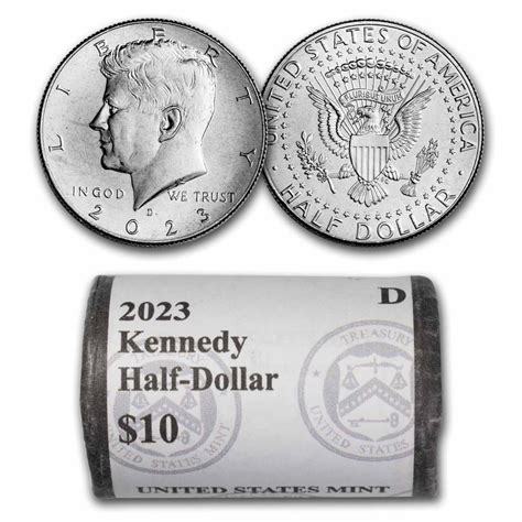 Buy 2023-D Kennedy Half Dollar 20-Coin Roll BU (Mint Wrapped) | APMEX