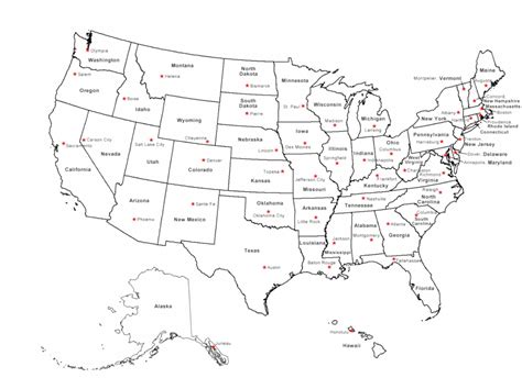 Usa Map Image Printable - Printable US Maps