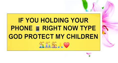 Dear God, Protect My Children!