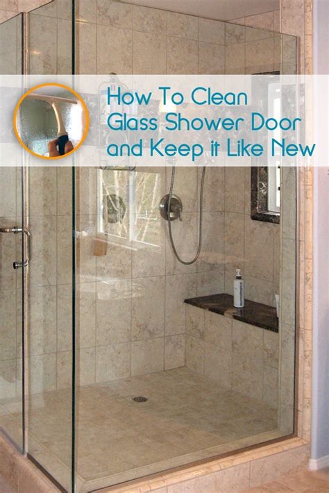 Cleaning glass shower doors with vinegar - kobo building