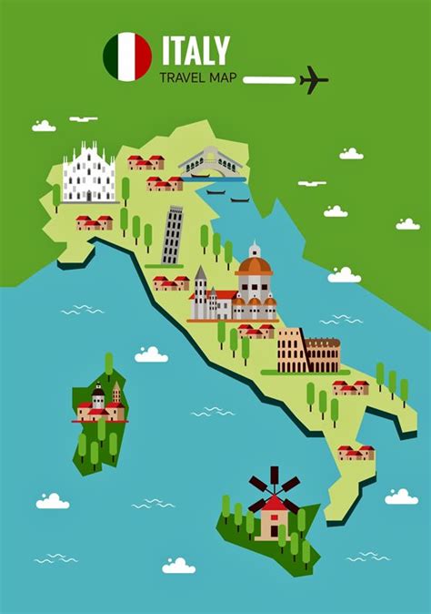 Italy Attractions Map
