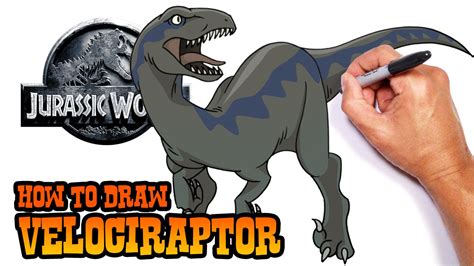 Jurassic Park Velociraptor Drawing