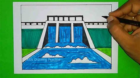 Water Dam Drawing