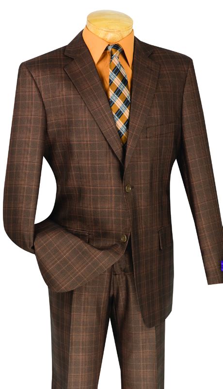 3 Piece Glen Plaid Suit - Men's Suits & Clothing | Menswear at factory outlet prices | ModaOmbre