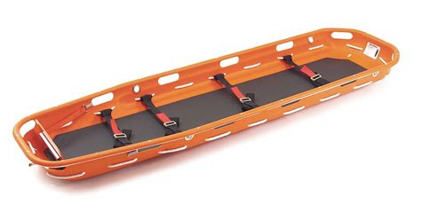 FERNO Basket Stretcher, 86 in Length, 24 in Width, 8 in Height, Orange, 600 lb Weight Capacity ...