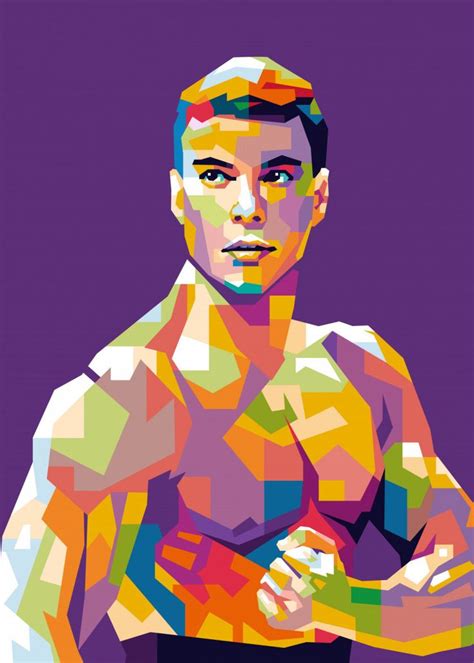 'Jean Claude Van Damme' Poster by Mas Nono | Displate | Pop art posters, Online wall art, Pop ...