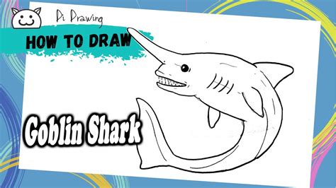 How to Draw Goblin Shark - YouTube