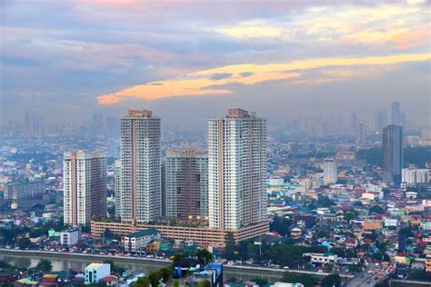 Mandaluyong Skyline, Philippines - An Urbanized City In Metro Manila, Philippines Stock Photo ...