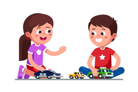 Kid Playing With Toys Clipart Images