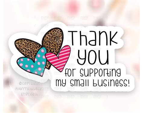 Craft Supplies & Tools Thank You Sticker PNG Small Business Sticker PNG ...