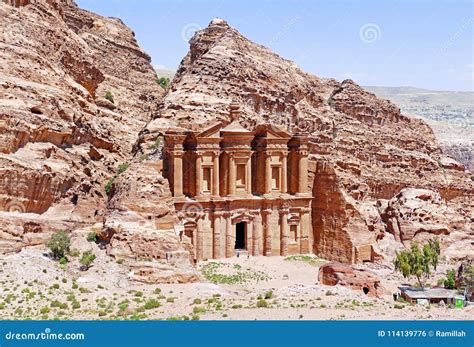 Ancient Ad Deir Monastery in Petra, Jordan Editorial Photo - Image of bright, attraction: 114139776