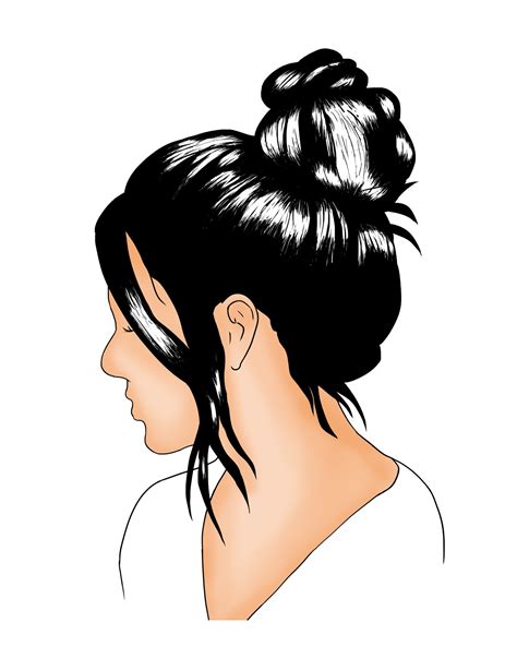 Woman Hair Bun Vector Art, Icons, and Graphics for Free Download