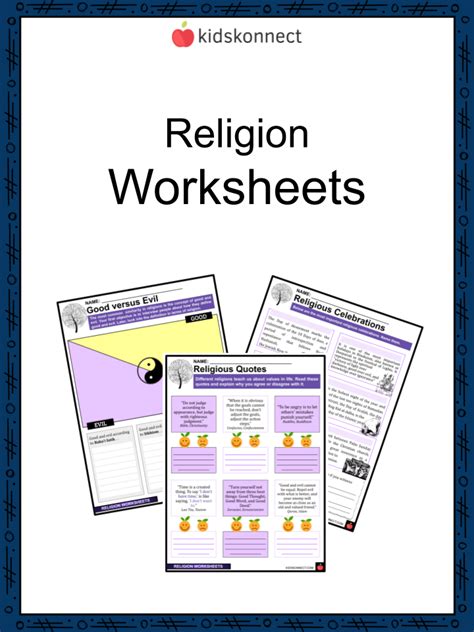 Religion Worksheets | History, Main Religions, Functions, Criticisms