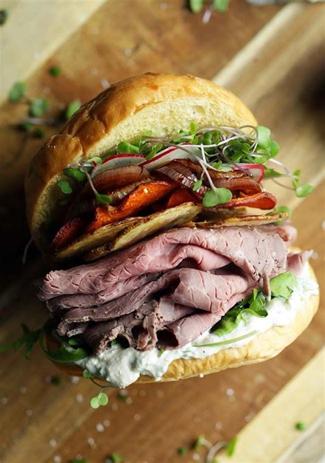 Roast Beef Sandwich Recipe with Horseradish Cream | Recipe | Roast beef sandwich recipes, Beef ...