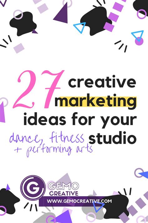 27 creative marketing ideas for your studio (pin) | Creative market, Marketing, Creative