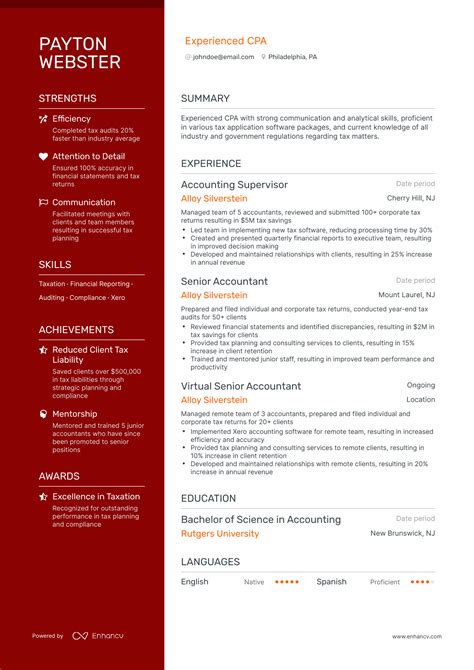 5 CPA Resume Examples & Guide for 2023