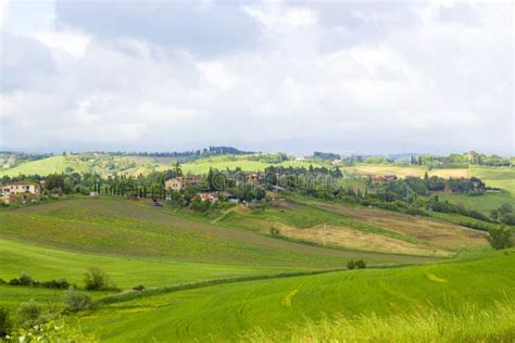 Paesaggio toscano tipico fotografia stock. Immagine di campo - 43778070