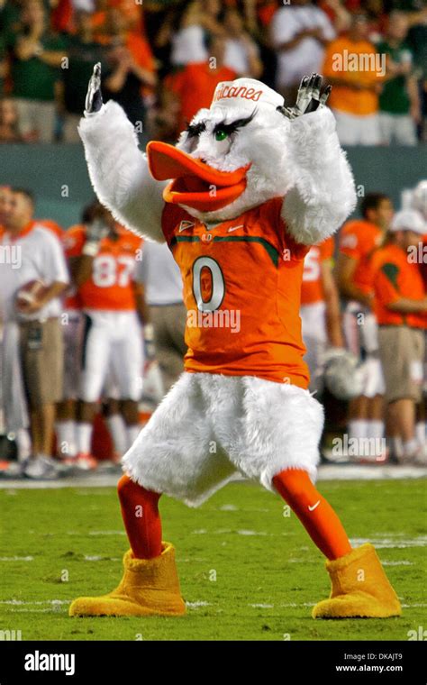 Sept. 17, 2011 - Miami, Florida, U.S - Miami Hurricanes mascot ...