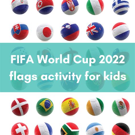 FIFA World Cup 2022 flags activity for kids - Planning With Kids