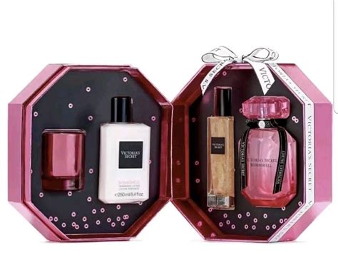 Victoria's Secret Deluxe Bombshell Fragrance Perfume Lotion Candle 4PC Gift Set - Walmart.com